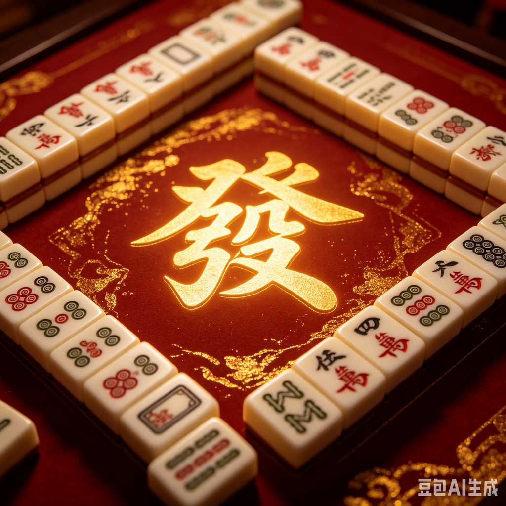 vivid color print mahjong set