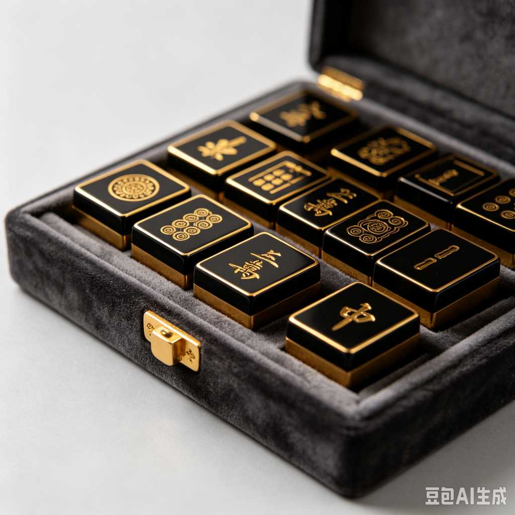 blue crystal mahjong set