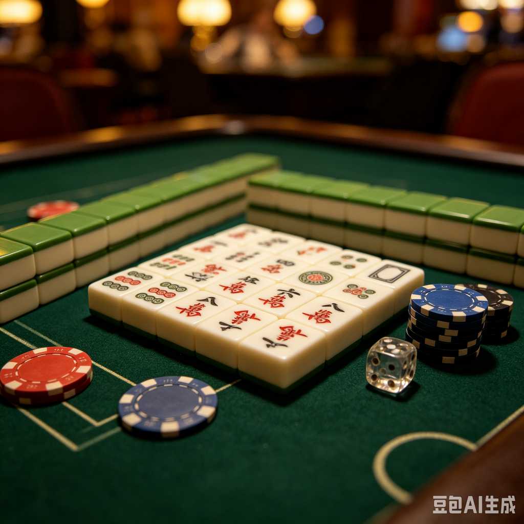 gradient blue mahjong tiles